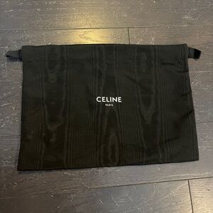 Celine black white logo dustbag for bag Celine Paris Drawstring 40.5*29.5